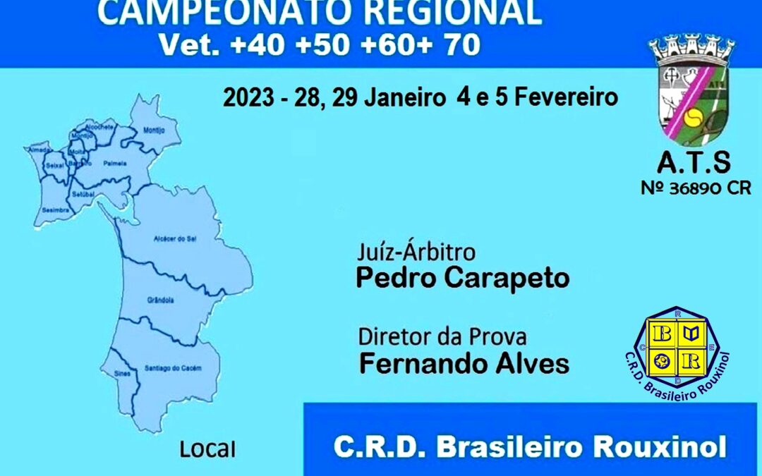 Campeonato Regional Veteranos +40 | +50 | +60 | +70 – AT Setúbal